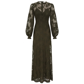 Zimmermann Memento Lace Maxi Kjole, Olive 